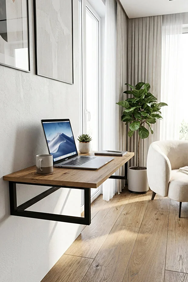 Duvara Monte Katlanabilir Pratik Çalışma Masası Bilgisayar Masası Çizim Masası Duvara Monte Katlanabilir Pratik Çalışma Masası Bilgisayar Masası Çizim Masası